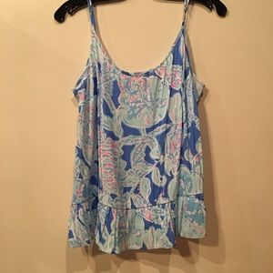 Lilly Pulitzer Deep Blue into the Bay Tank